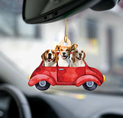Beagle Enjoy The Trip Ornament, Christmas Ornament Gift, Christmas Gift, Christmas Decoration