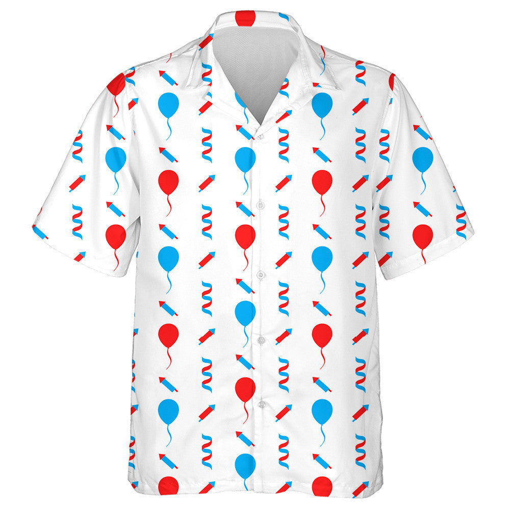 Decorative Texture For Independence Day Of America Pattern Hawaiian Shirt, Hawaiian Shirt Gift, Christmas Gift