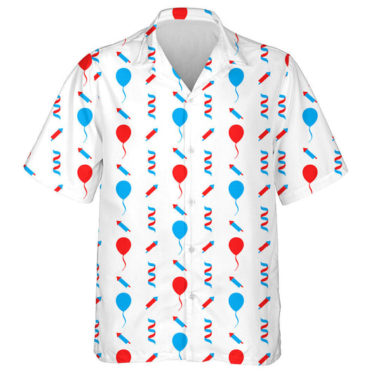 Decorative Texture For Independence Day Of America Pattern Hawaiian Shirt, Hawaiian Shirt Gift, Christmas Gift