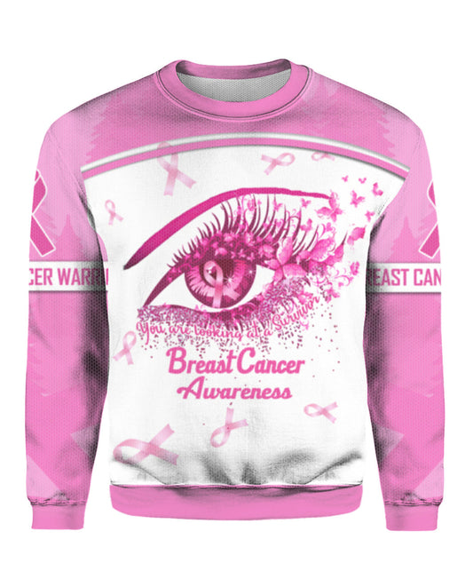 Breast Cancer Awareness Ugly Christmas Sweater, Christmas Gift, Gift Christmas 2024