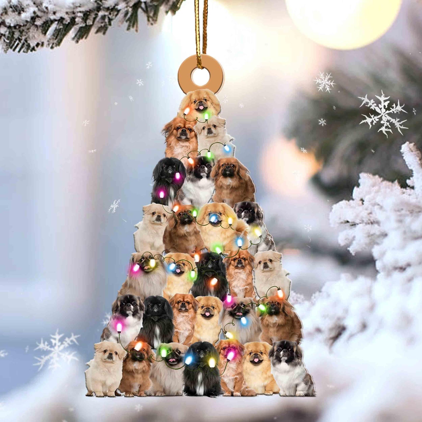Pekingese Lovely Tree Gift For Pekingese Lover Gift For Dog Lover Ornament,Christmas Gift,Christmas Decoration