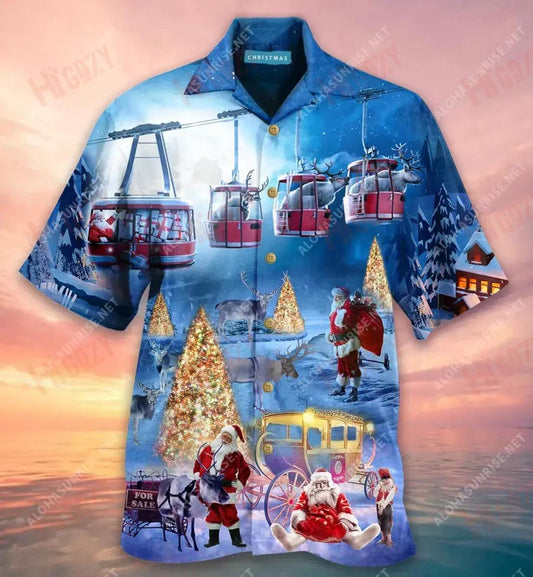 Happy Holi-Yays Christmas Short Short Sleeve Shirt Vacation Hawaiian T Shirts Tactical Hawaiian Shirt Hawaiian Shirts For Men, Hawaiian Shirt Gift, Christmas Gift