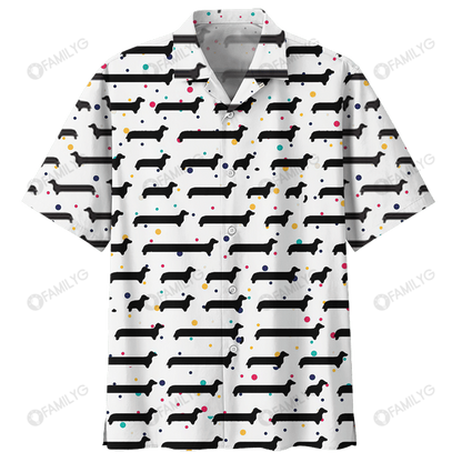 Weiner Dog Shirts - Dachshund Hawaiian Shirt, Hawaiian Shirt Gift, Christmas Gift
