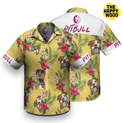 Pitbull Hawaiian Shirt, Hawaiian Shirt Gift, Christmas Gift
