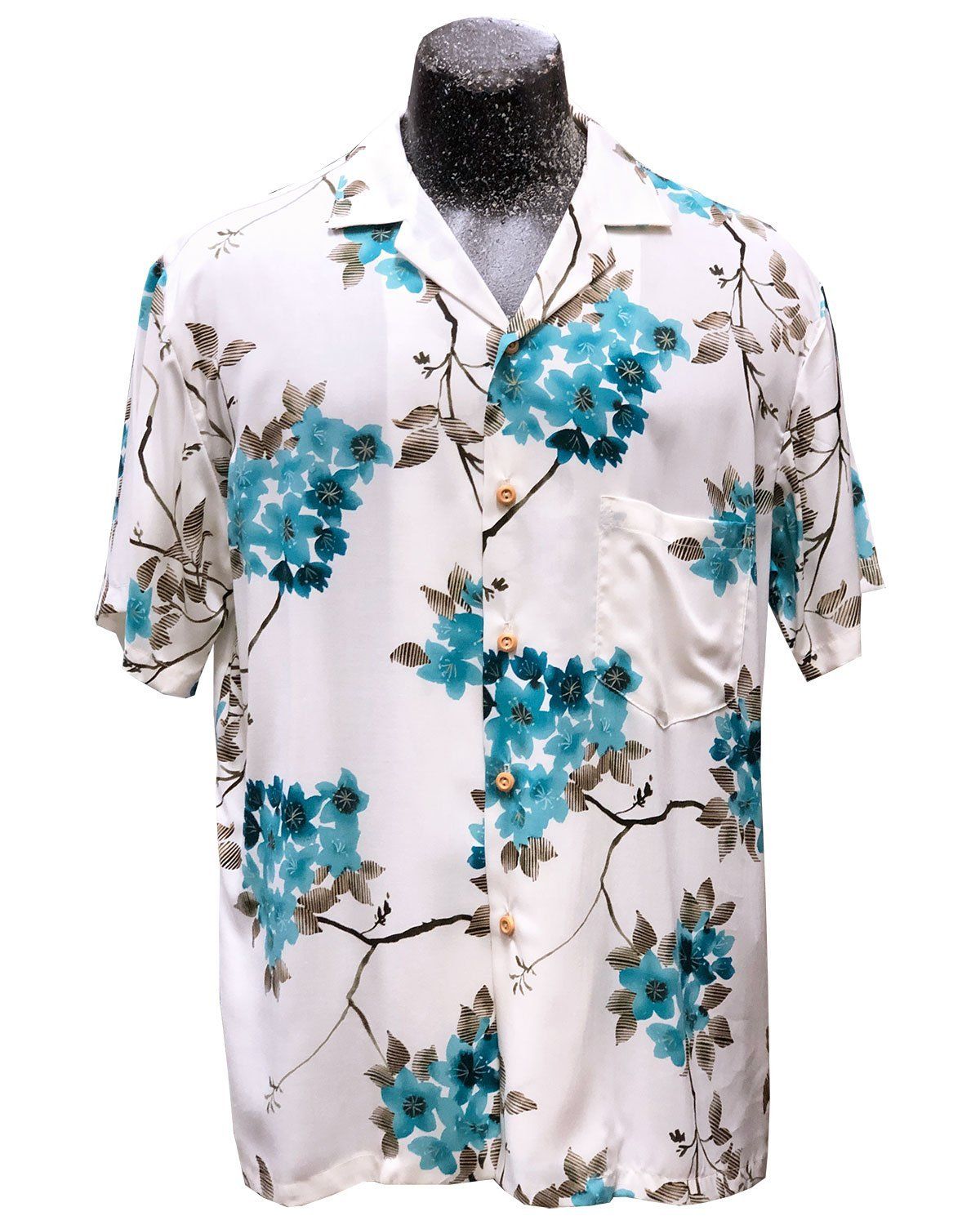 Sakura Hawaiian Aloha Shirt Hawaiian Shorts Beach Short Sleeve, Hawaiian Shirt Gift, Christmas Gift