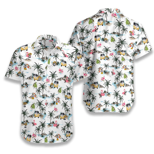 Boston Terrier Hawaii Ez03 0207 Hawaiian Aloha Shirt Hawaiian Shorts Beach Short Sleeve,Hawaiian Shirt Gift, Christmas Gift