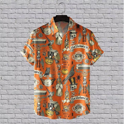 The Witch Halloween Colorful Dramatic Hawaiian Shirt, Hawaiian Shirt, Hawaiian For Gift