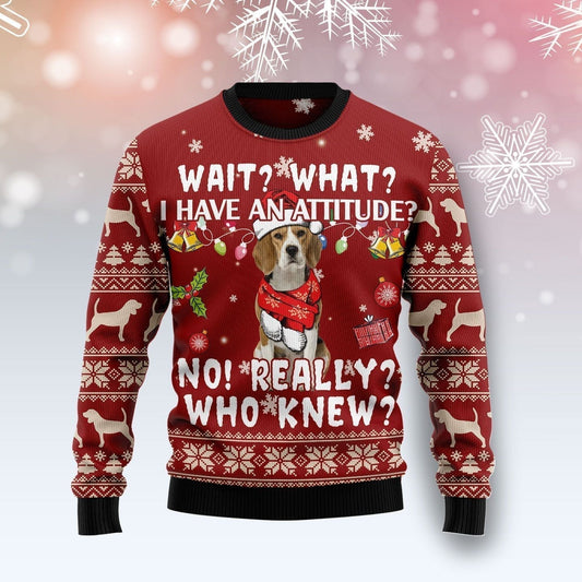 Beagle Attitude Ugly Christmas Sweater,Christmas Ugly Sweater,Christmas Gift,Gift Christmas 2022
