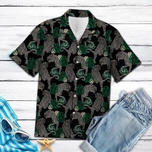 Aloha Shirt Leopard Forest Hawaiian Shirt, Hawaiian Shirt Gift, Christmas Gift