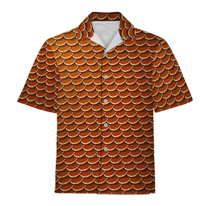 Fish Skin Hawaiian Aloha Shirt Hawaiian Shorts Beach Short Sleeve, Hawaiian Shirt Gift, Christmas Gift