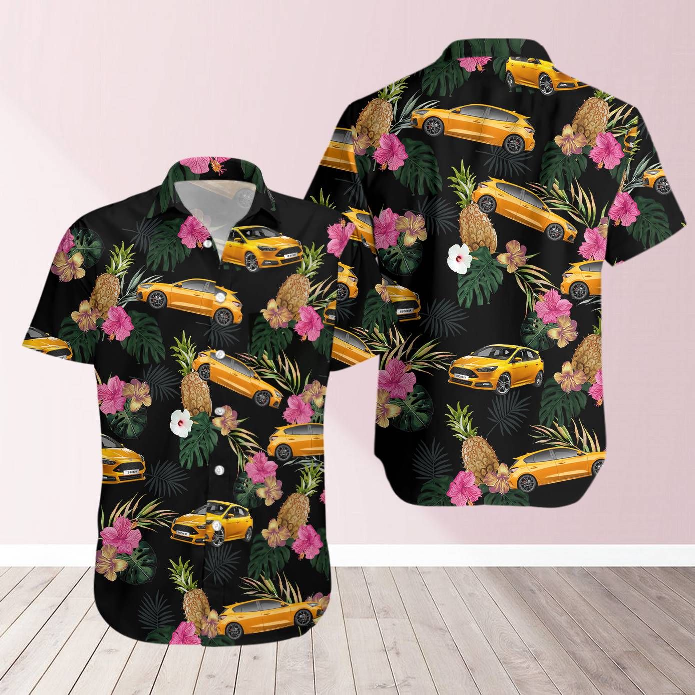 Ford Tropical Unisex Hawaiian Aloha Aloha Shirts Hawaiian Shorts Beach Short Sleeve, Hawaiian Shirt Gift, Christmas Gift