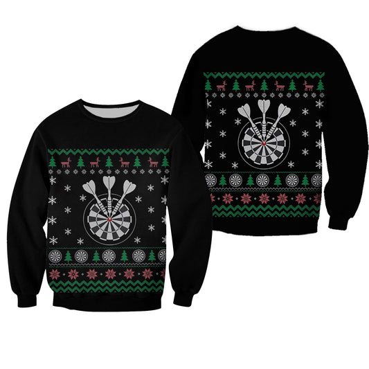 Darts Christmas Patterns Sweater, Christmas Ugly Sweater, Christmas Gift, Gift Christmas 2024