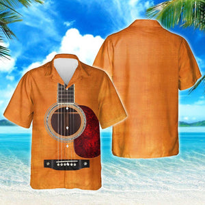 Paradise Of Music Acoustic Guitar Design Hawaiian Shirt,Hawaiian Shirt Gift, Christmas Gift