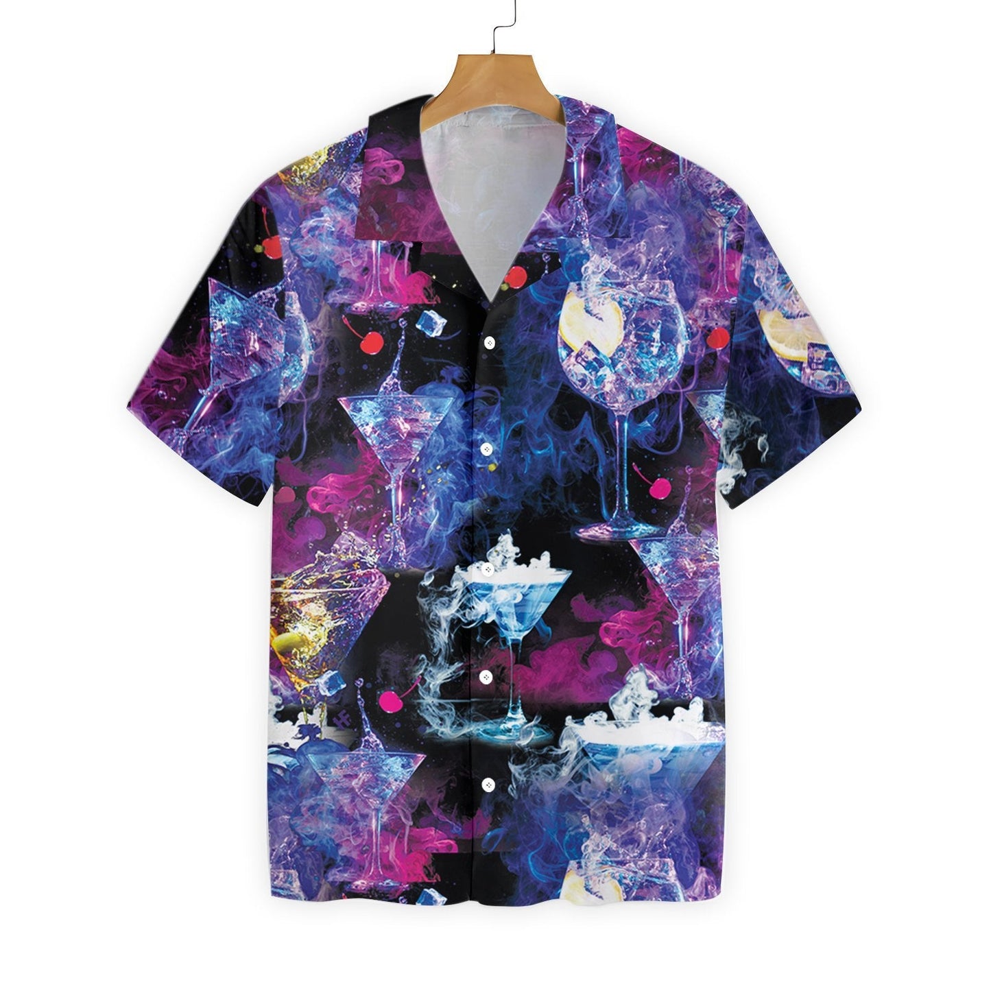 Cocktail Bartender Magical Purple and Pink Theme Hawaiian Shirt, Hawaiian Shirt Gift, Christmas Gift