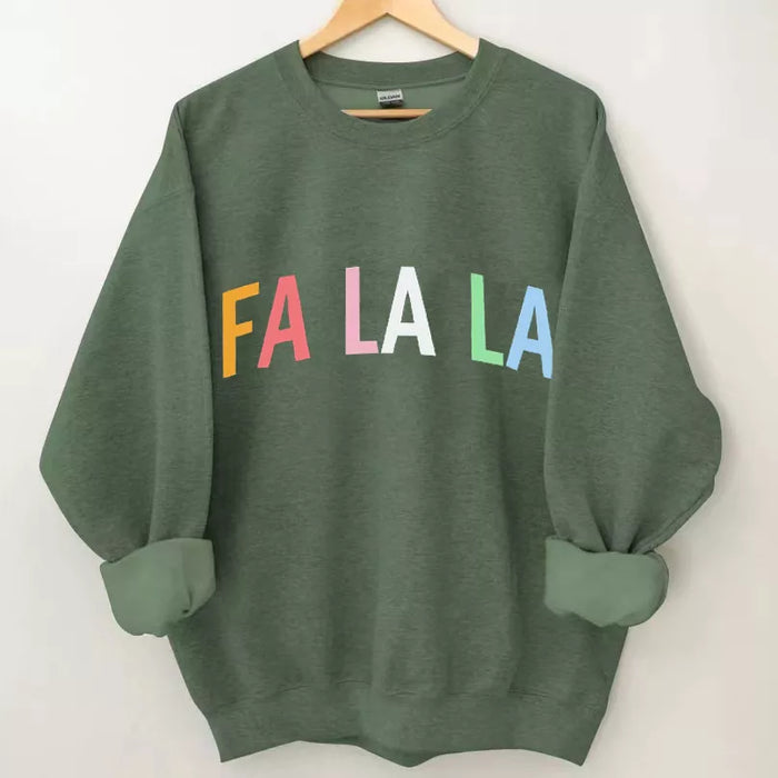 Fa La La Sweatshirt, Christmas Shirt, Christmas Sweatshirt Cute, Christmas Winter Sweatshirt