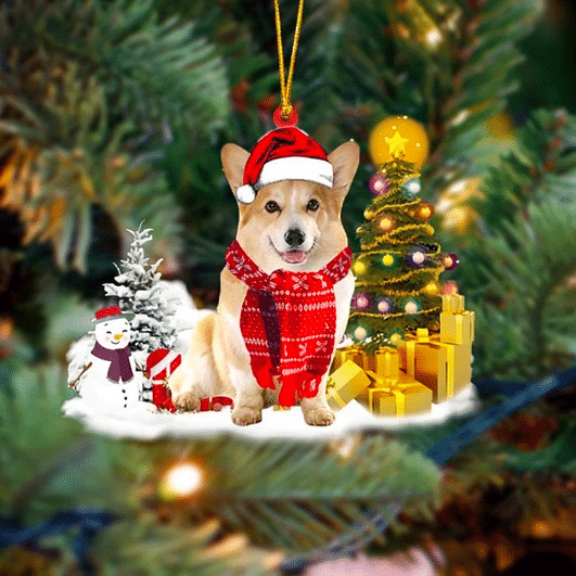 Corgi Christmas Ornament, Christmas Gift, Christmas Decoration