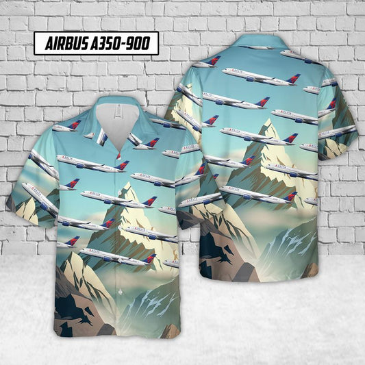 Delta Airbus Hawaiian Shirt, Hawaiian Shirt Gift, Christmas Gift