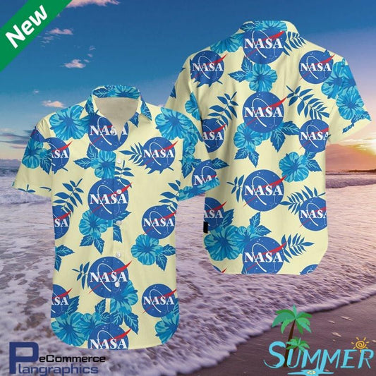 Nasa Aloha Shirt Yl0410 Hawaiian Aloha Shirt Hawaiian Shorts Beach Short Shirt, Hawaiian Shirt Gift, Christmas Gift