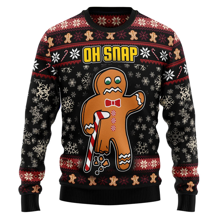 Oh Snap Gingerbread Ugly Christmas Sweater,Christmas Ugly Sweater,Christmas Gift,Gift Christmas 2024