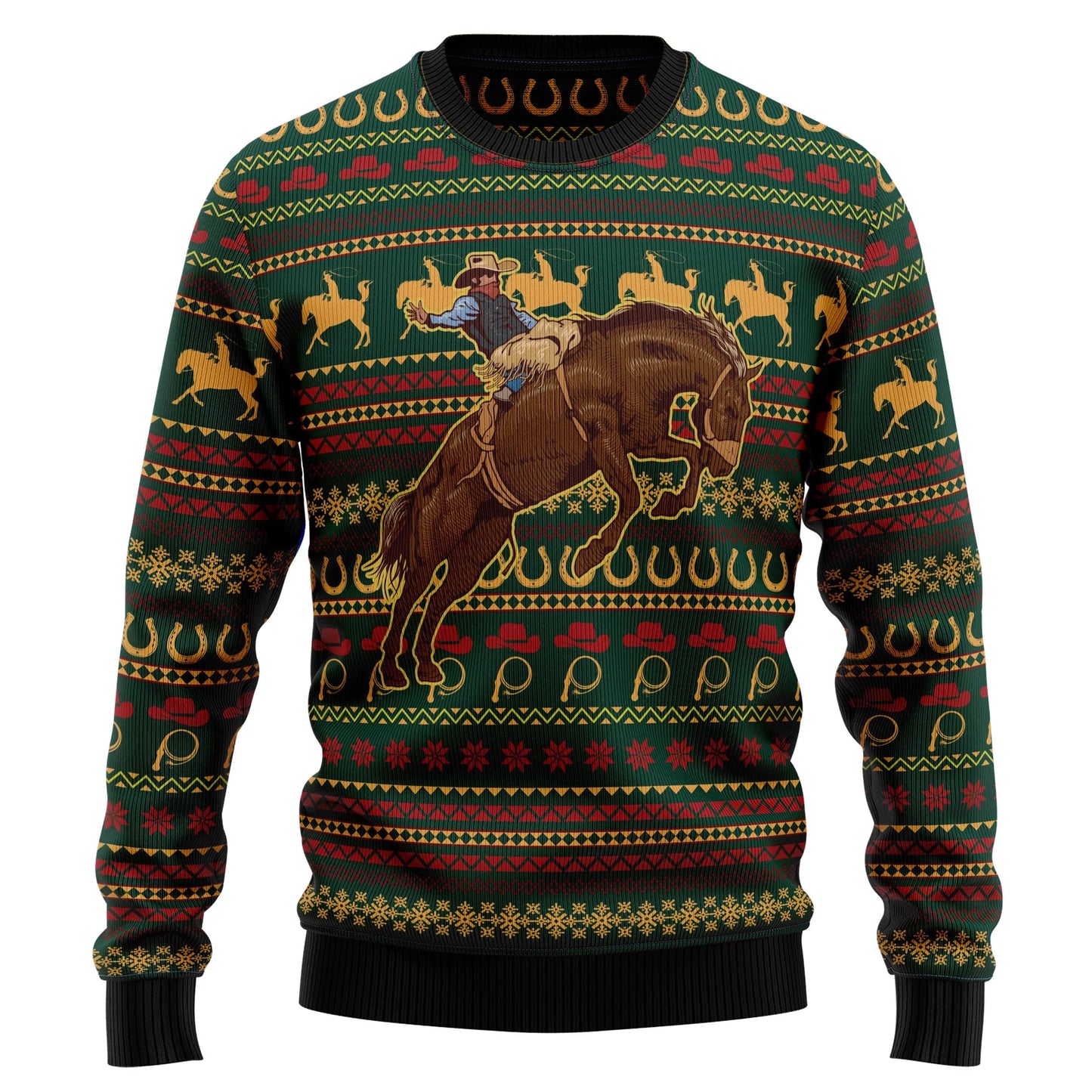 Amazing Cowboy HZ92402 Ugly Christmas Sweater Christmas Tshirt Hoodie Apparel,Christmas Ugly Sweater,Christmas Gift,Gift Christmas 2024