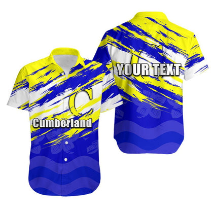 Cumberland Rugby Hawaiian Aloha Shirt Th4 Hawaiian Shorts Beach Short Sleeve, Hawaiian Shirt Gift, Christmas Gift