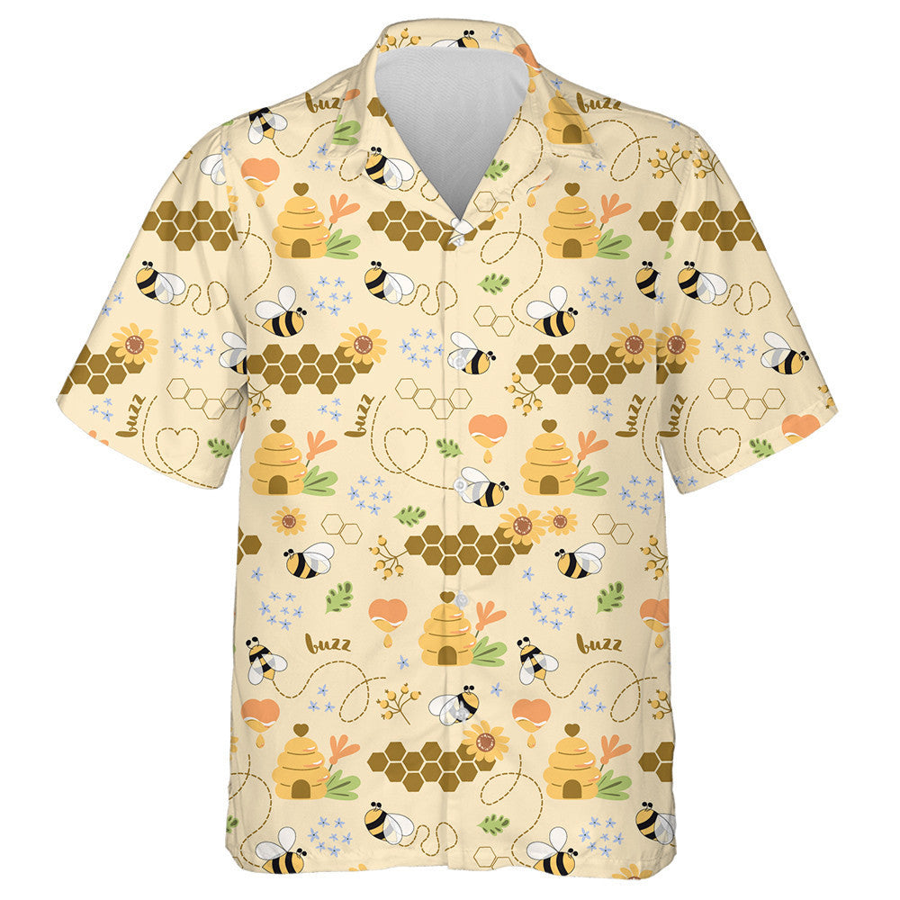 Sweet Honey Cute Bees Tasty Healthy Honey Hawaiian Shirt, Hawaiian Shirt Gift, Christmas Gift