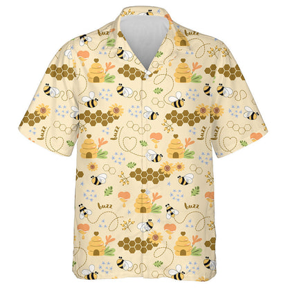 Sweet Honey Cute Bees Tasty Healthy Honey Hawaiian Shirt, Hawaiian Shirt Gift, Christmas Gift