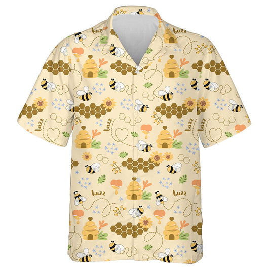Sweet Honey Cute Bees Tasty Healthy Honey Hawaiian Shirt, Hawaiian Shirt Gift, Christmas Gift