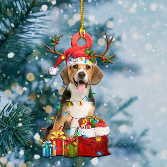 Beagle Christmas Light Shape Ornament, Christmas Ornament Gift, Christmas Gift, Christmas Decoration