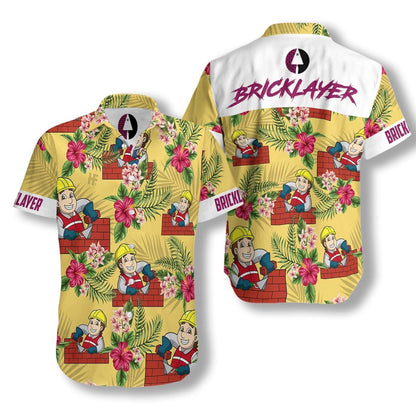 Proud Bricklayer Ez12 2108 Hawaiian Aloha Shirt Hawaiian Shorts Beach Short Sleeve, Hawaiian Shirt Gift, Christmas Gift
