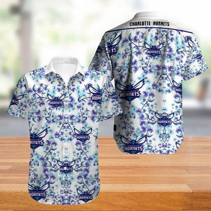Charlotte Hornets Hawaiian Shirt_Hawaiian Shirt Gift, Christmas Gift