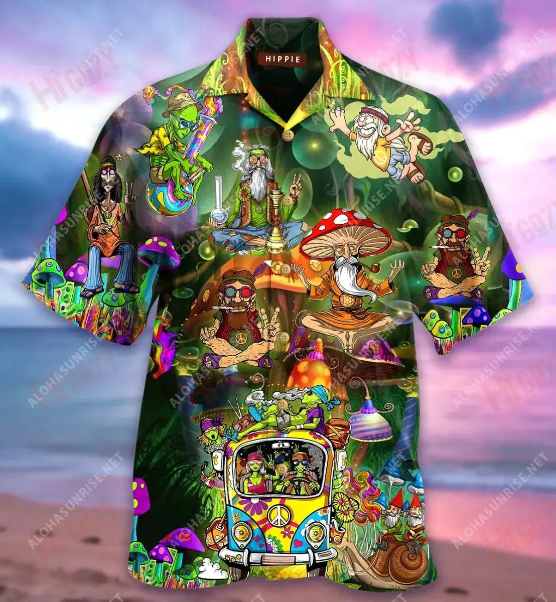 It'S A Hippie Thing You Wouldn'T Understand Short Hawaiian Shirt Vacation Hawaiian T Shirts Best Hawaiian Shirts Hawaiian Shirt Pattern, Hawaiian Shirt Gift, Christmas Gift