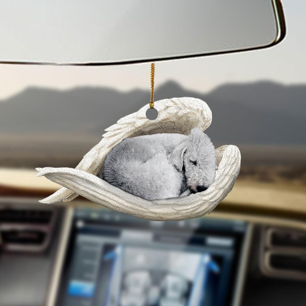Bedlington Terrier Sleeping Angel Bedlington Terrier Lovers Dog Moms Ornament Cus Tjl,Christmas Gift,Christmas Decoration