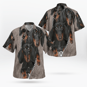 Dachshund Under Pocket Hawaiian Shirt, Hwaiian For Gift