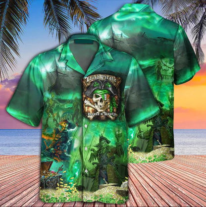 Irish Pirate Booze And Booty Hawaiian Shirt, Hawaiian Shirt Gift, Christmas Gift