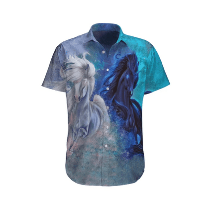 Fantastic Horse Watercolor Design Hawaiian Shirt,Hawaiian Shirt Gift, Christmas Gift
