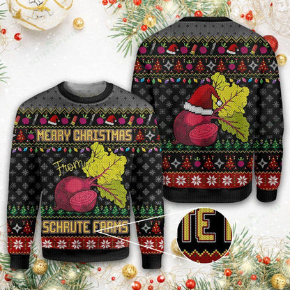 Merry Christmas From Schrute Farms Ugly Christmas Yall Ugly Christmas Sweater,Christmas Ugly Sweater,Christmas Gift,Gift Christmas 2022