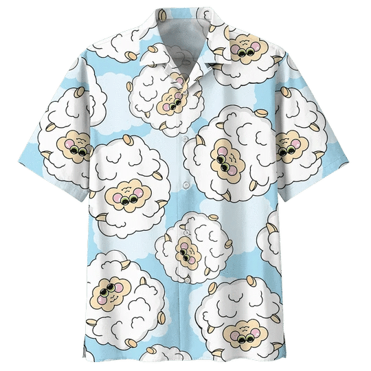 Collection Sheep Illustration Design Hawaiian Shirt, Hawaiian For Gift