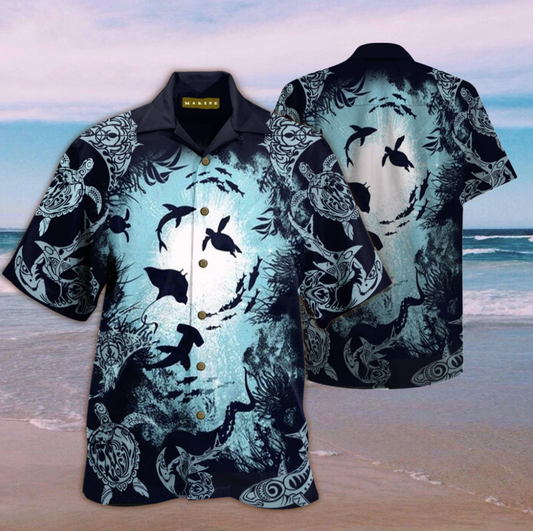 Aquarium Life Hawaiian Shirt – Dnstyles, Hawaiian Shirt Gift, Christmas Gift