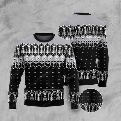 Black And White Skeleton Ugly Christmas Sweater, Christmas Ugly Sweater,Christmas Gift,Gift Christmas 2022