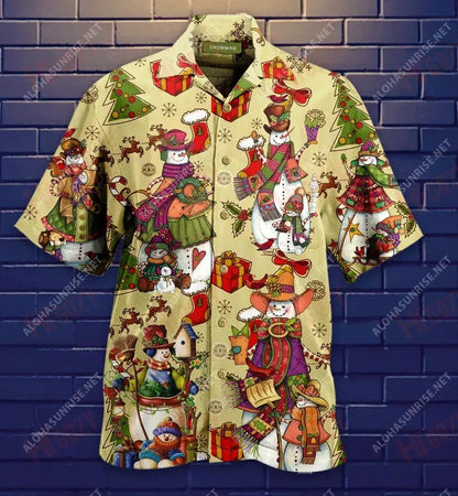 Snow Days Short Hawaiian Shirt Hobbies Aloha Shirt Custom Hawaiian Shirts Hawaiian Shirt Pattern, Hawaiian Shirt Gift, Christmas Gift