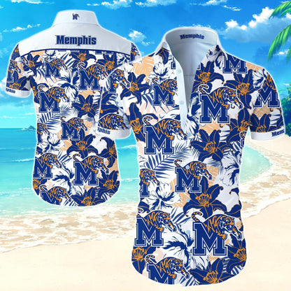 Memphis Tigers Hawaiian Shirt, Hawaiian Shirt Gift, Christmas Gift