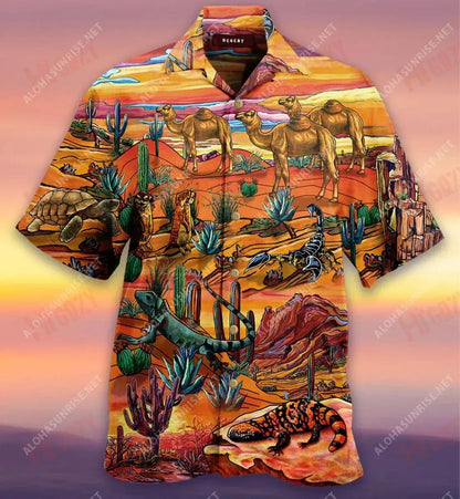 The Desert Where Life Begins Short Hawaiian Shirt Summer Hawaiian T Shirts Best Hawaiian Shirts Hawaiian Shirt Pattern, Hawaiian Shirt Gift, Christmas Gift