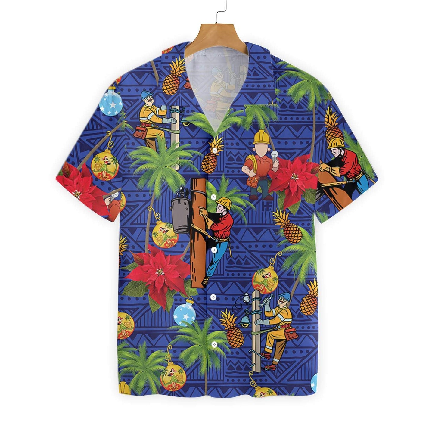 Proud To Be A Lineman Design Hawaiian Shirt,Hawaiian Shirt Gift, Christmas Gift