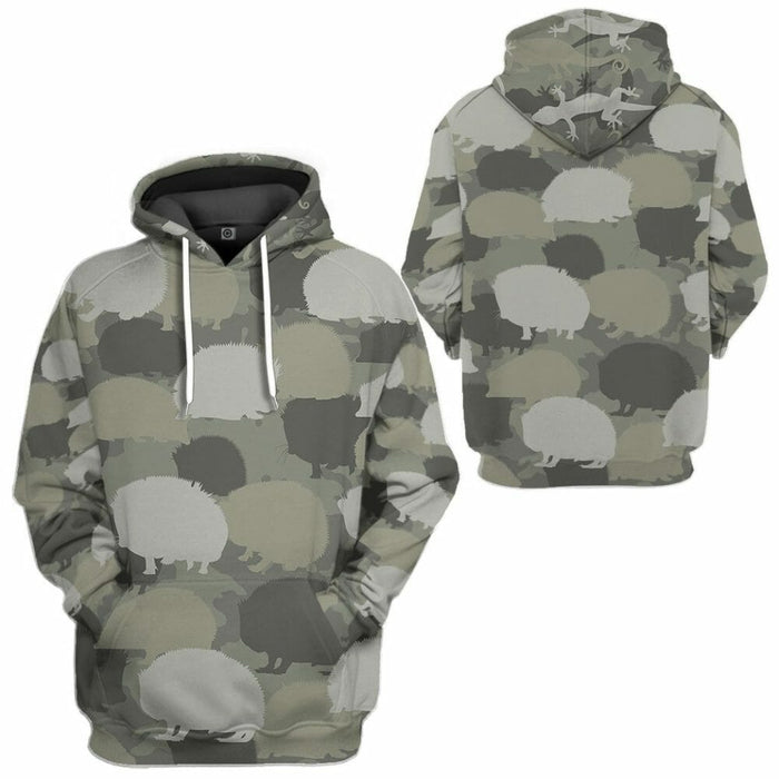 3D Hedgehog Camo Custom Tshirt Hoodie Apparel