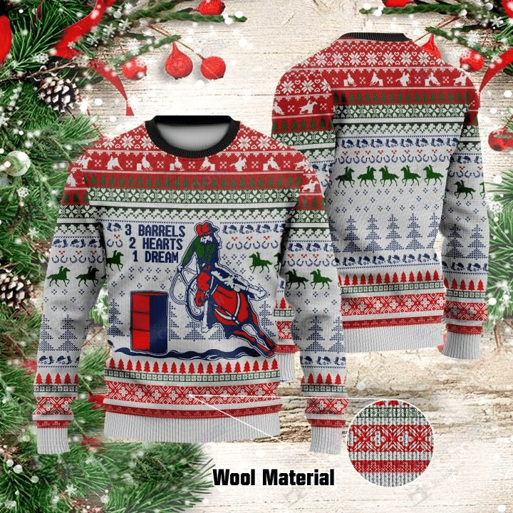 Barrel Racing Ugly Christmas Sweater, Christmas Ugly Sweater, Christmas Gift, Gift Christmas 2024