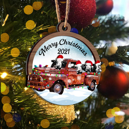 Cow Christmas Ornament, Christmas Gift, Christmas Decoration