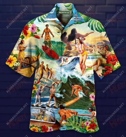 Chilling By The Beach Waikiki Unisex Short Sleeve Shirt Summer Hawaiian T Shirts Hawaiian Crazy Shirts Hawaiian Shirts For Women, Hawaiian Shirt Gift, Christmas Gift