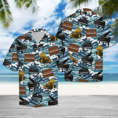 Piano Hawaiian Shirt, Hawaiian Shirt Gift, Christmas Gift