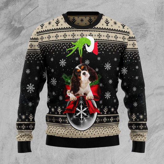 Cavalier King Charles Spaniel Xmas Ball Ugly Christmas Sweater, Christmas Ugly Sweater, Christmas Gift, Gift Christmas 2024